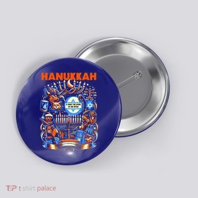 My New Hanukkah Ugly Sweater Design Button