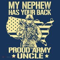 My Nephew Has Your Back Proud Army Uncle Military Family Mousepad thumb 1