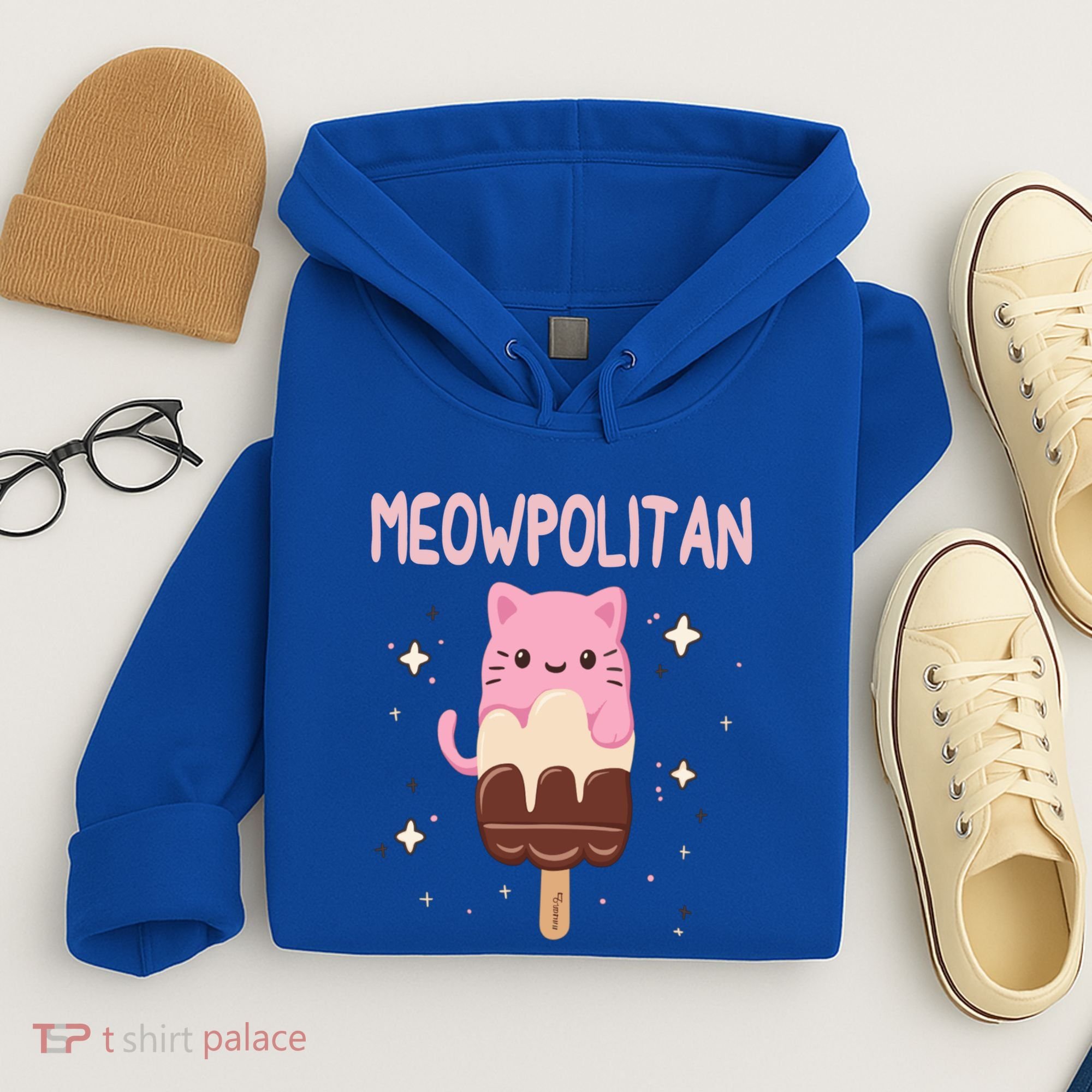 Meowpolitan Neapolitan Ice Cream Gift Hoodie