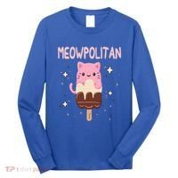 Meowpolitan Neapolitan Ice Cream Gift Long Sleeve Shirt thumb 0