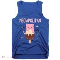 Meowpolitan Neapolitan Ice Cream Gift Tank Top thumb 0