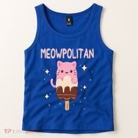 Meowpolitan Neapolitan Ice Cream Gift Tank Top thumb 2