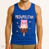 Meowpolitan Neapolitan Ice Cream Gift Tank Top thumb 3