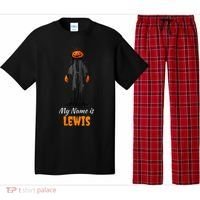 My Name Is Lewis Jack O Lantern Pumpkin Man Pajama Set thumb 0