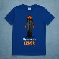 My Name Is Lewis Jack O Lantern Pumpkin Man T-Shirt thumb 5