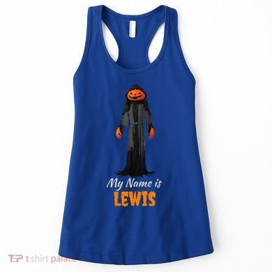 My Name Is Lewis Jack O Lantern Pumpkin Man Women's Tank Top