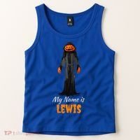 My Name Is Lewis Jack O Lantern Pumpkin Man Tank Top thumb 2