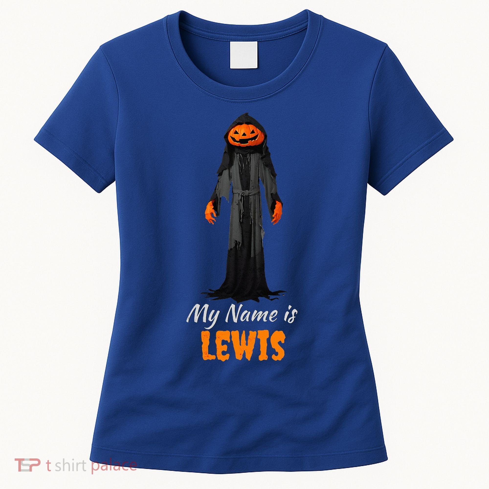 My Name Is Lewis Jack O Lantern Pumpkin Man Women's T-Shirt