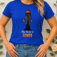 My Name Is Lewis Jack O Lantern Pumpkin Man Women's T-Shirt thumb 2