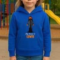 My Name Is Lewis Jack O Lantern Pumpkin Man Kids Hoodie thumb 3