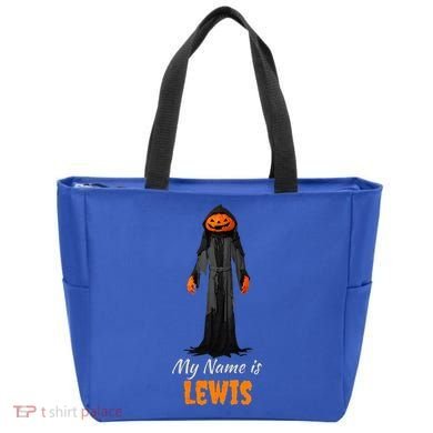My Name Is Lewis Jack O Lantern Pumpkin Man Tote Bag