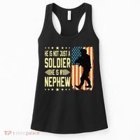 My Nephew Is A Soldier Hero Proud Army Aunt Uncle Military Women's Tank Top thumb 0