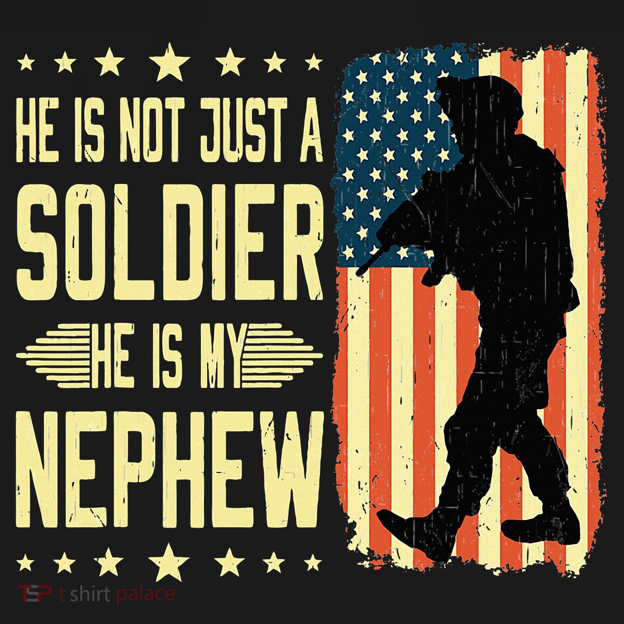 My Nephew Is A Soldier Hero Proud Army Aunt Uncle Military Women's Tank Top