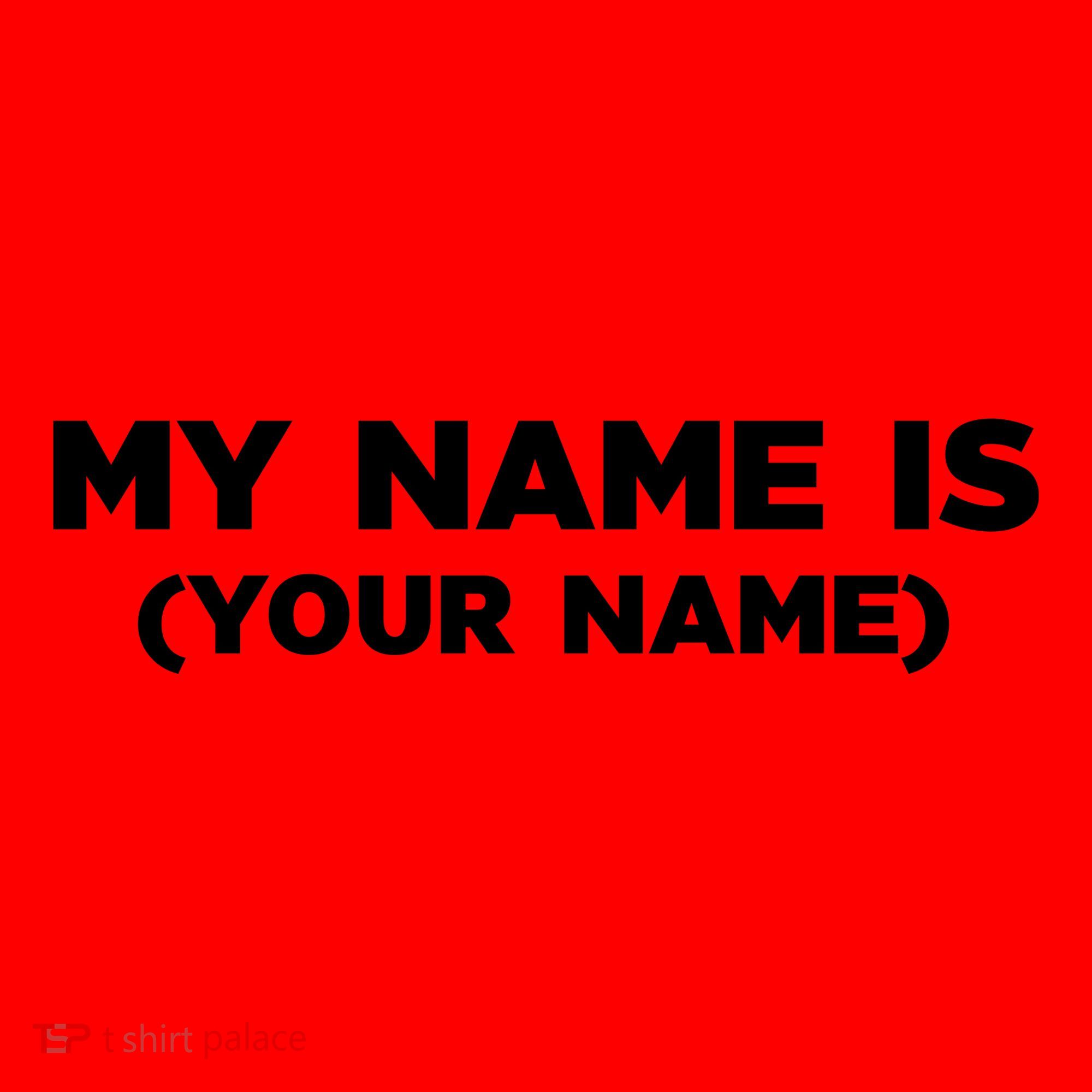 My Name Is Funny Custom Santa Hat