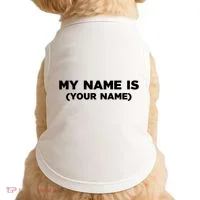 My Name Is Funny Custom Doggie Tank thumb 0