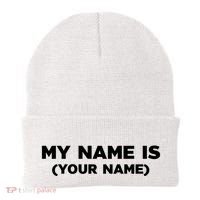 My Name Is Funny Custom Beanie thumb 0