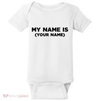 My Name Is Funny Custom Baby Bodysuit thumb 0