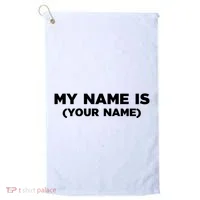 My Name Is Funny Custom Golf Towel thumb 0