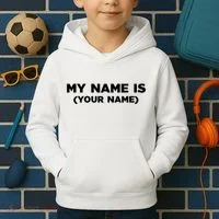My Name Is Funny Custom Kids Hoodie thumb 2