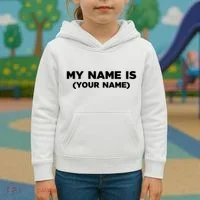 My Name Is Funny Custom Kids Hoodie thumb 3