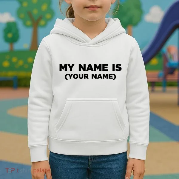 My Name Is Funny Custom Kids Hoodie