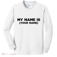 My Name Is Funny Custom Kids Long Sleeve Shirt thumb 0