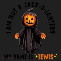 My Name Is Lewis Jack O Lantern Pumpkin Man Funny Lewis Women's Sweatshirt thumb 2