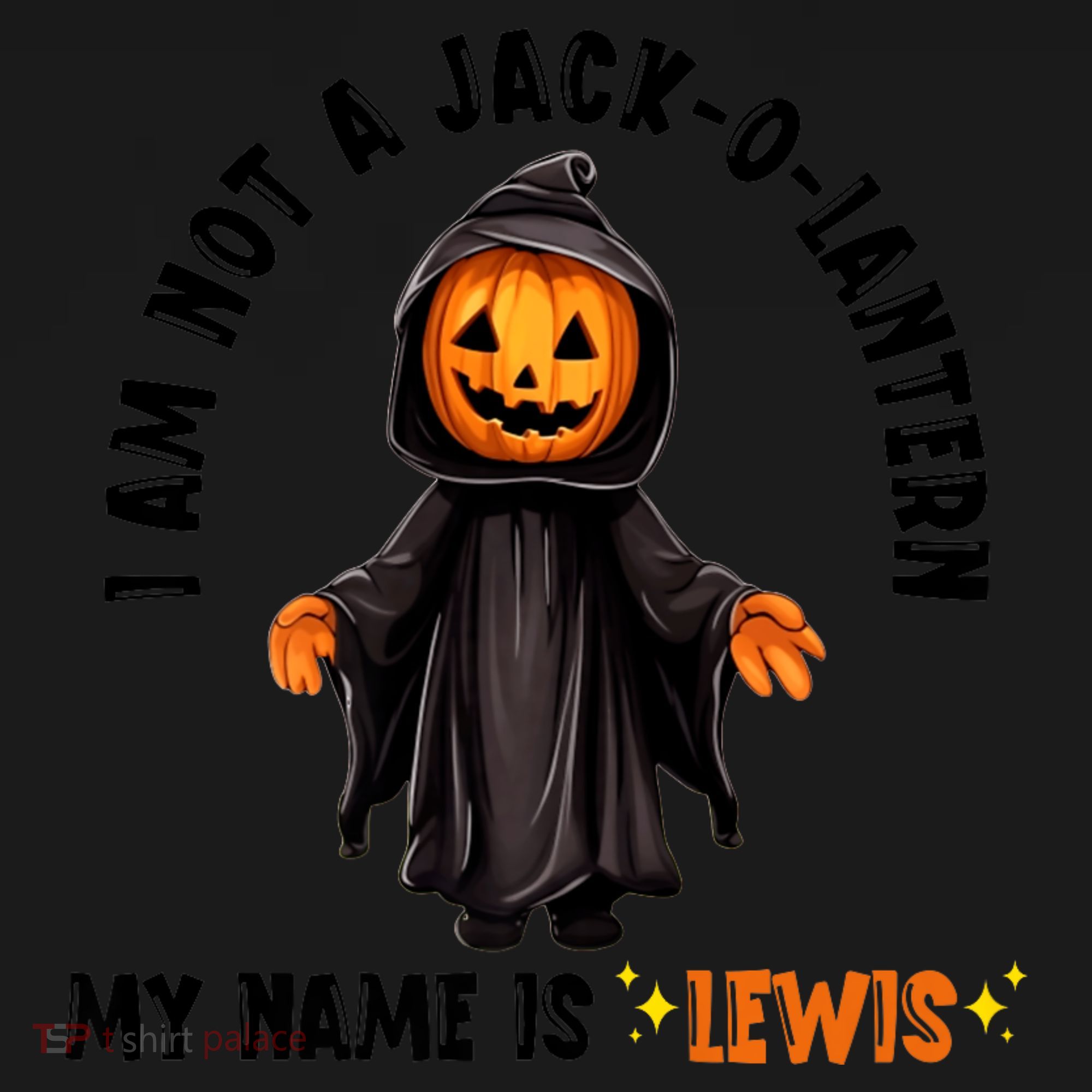 My Name Is Lewis Jack O Lantern Pumpkin Man Funny Lewis Mousepad