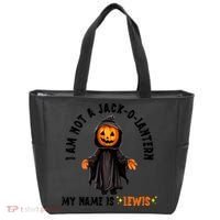 My Name Is Lewis Jack O Lantern Pumpkin Man Funny Lewis Tote Bag thumb 0