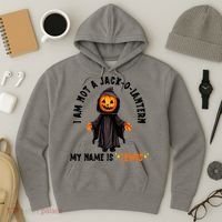 My Name Is Lewis Jack O Lantern Pumpkin Man Funny Lewis Hoodie thumb 3