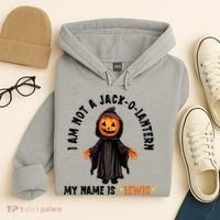 My Name Is Lewis Jack O Lantern Pumpkin Man Funny Lewis Hoodie thumb 4