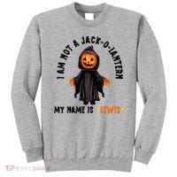 My Name Is Lewis Jack O Lantern Pumpkin Man Funny Lewis Sweatshirt thumb 0