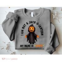 My Name Is Lewis Jack O Lantern Pumpkin Man Funny Lewis Sweatshirt thumb 2