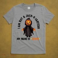 My Name Is Lewis Jack O Lantern Pumpkin Man Funny Lewis T-Shirt thumb 5