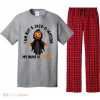 My Name Is Lewis Jack O Lantern Pumpkin Man Funny Lewis Pajama Set thumb 0