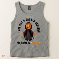 My Name Is Lewis Jack O Lantern Pumpkin Man Funny Lewis Tank Top thumb 2