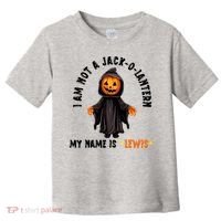 My Name Is Lewis Jack O Lantern Pumpkin Man Funny Lewis Toddler T-Shirt thumb 0