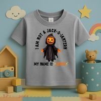 My Name Is Lewis Jack O Lantern Pumpkin Man Funny Lewis Toddler T-Shirt thumb 3