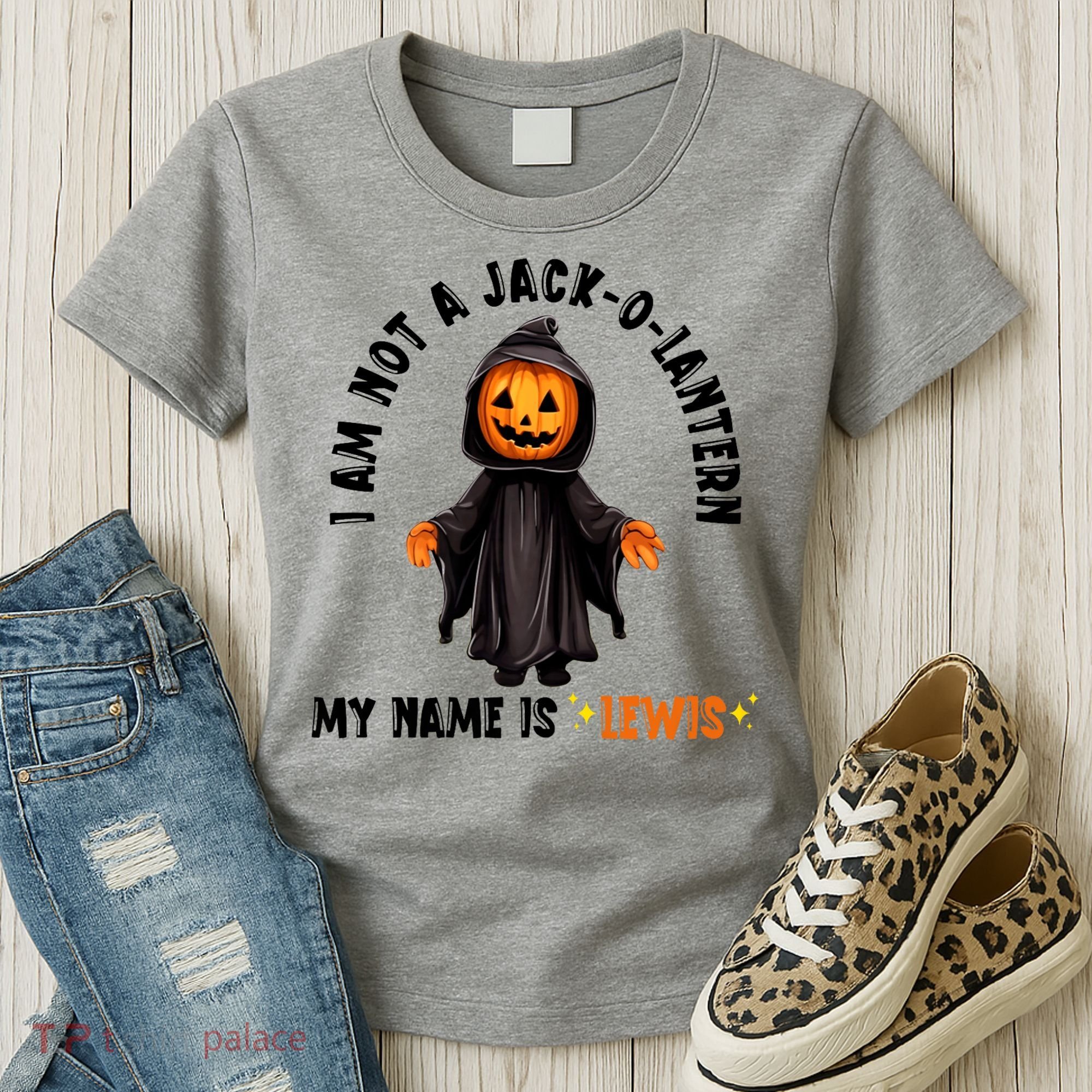 My Name Is Lewis Jack O Lantern Pumpkin Man Funny Lewis Women's T-Shirt