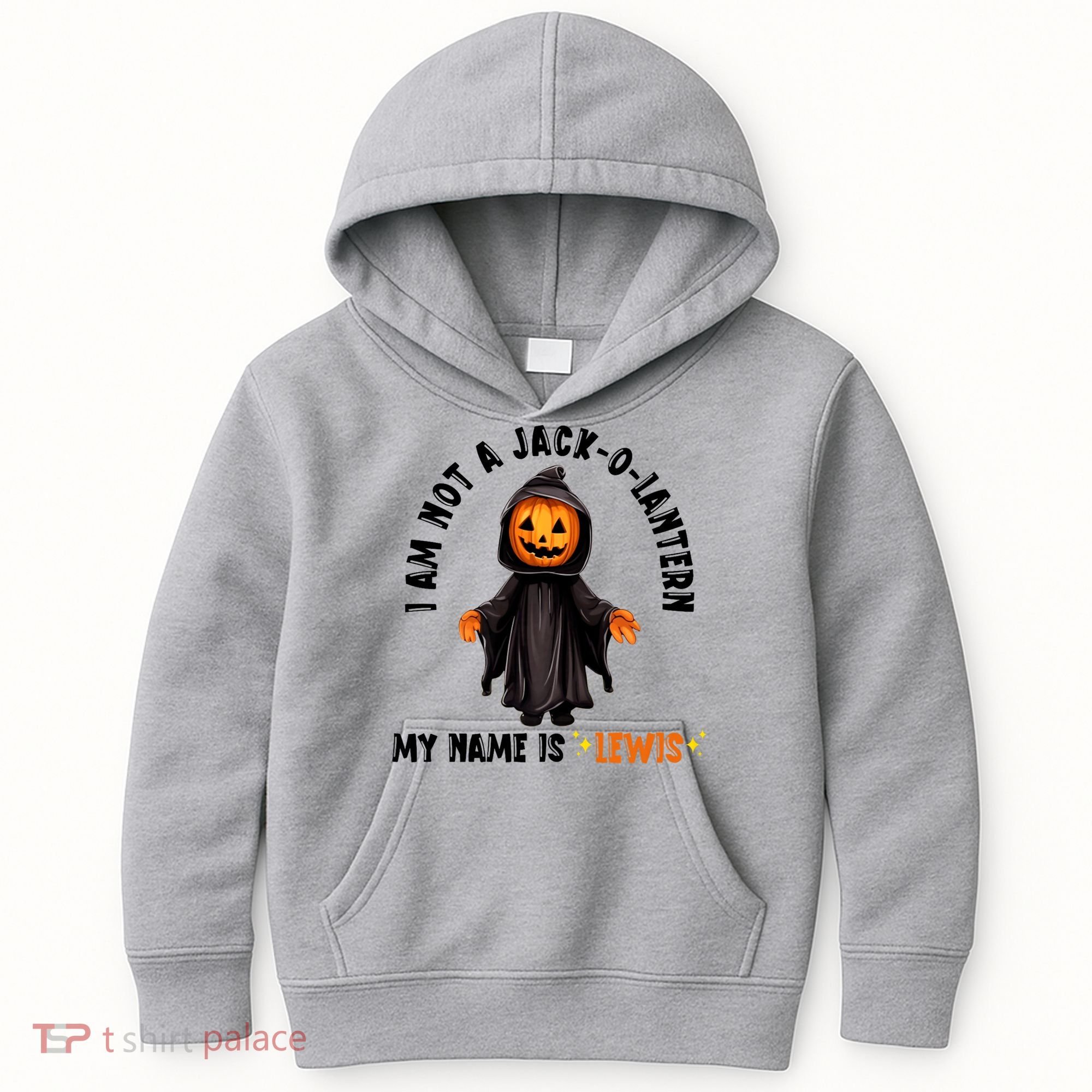 My Name Is Lewis Jack O Lantern Pumpkin Man Funny Lewis Kids Hoodie