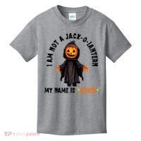 My Name Is Lewis Jack O Lantern Pumpkin Man Funny Lewis Kids T-Shirt thumb 0