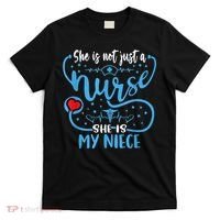 My Niece Is A Nurse Proud Nurse's Aunt Uncle RN LPN Family T-Shirt thumb 0