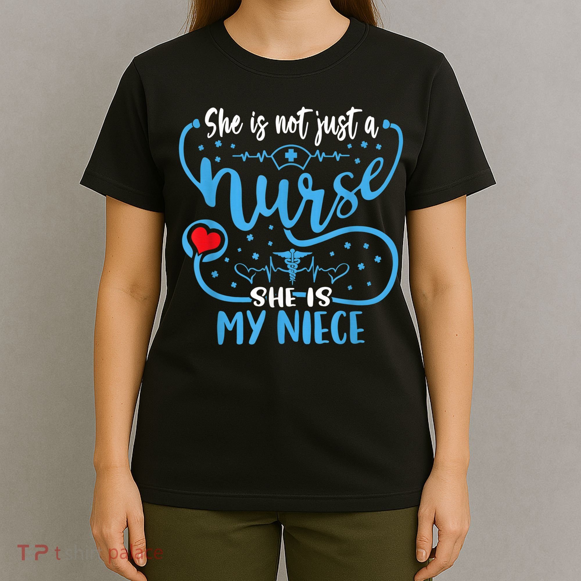 My Niece Is A Nurse Proud Nurse's Aunt Uncle RN LPN Family T-Shirt