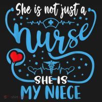 My Niece Is A Nurse Proud Nurse's Aunt Uncle RN LPN Family T-Shirt thumb 7