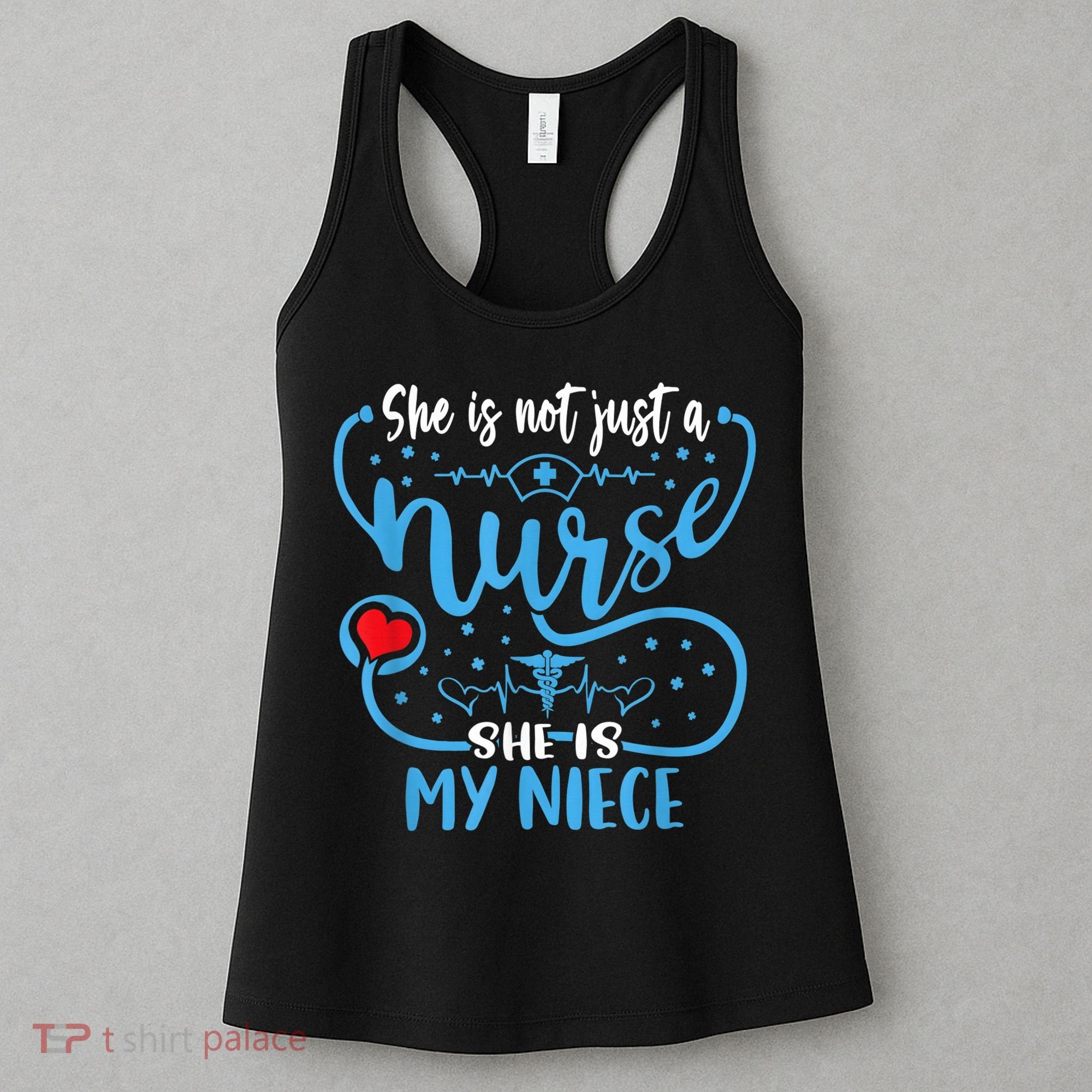 My Niece Is A Nurse Proud Nurse's Aunt Uncle RN LPN Family Women's Tank Top