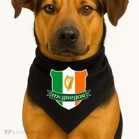 Mcgregor Name Irish Gift Irish Flag Harp Crest USA-Made Doggie Bandana thumb 1