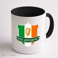 Mcgregor Name Irish Gift Irish Flag Harp Crest Coffee Mug thumb 1