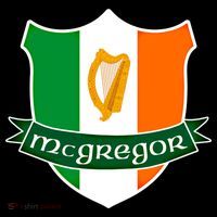 Mcgregor Name Irish Gift Irish Flag Harp Crest Women's Hoodie thumb 2