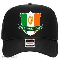 Mcgregor Name Irish Gift Irish Flag Harp Crest Hat thumb 0
