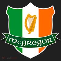 Mcgregor Name Irish Gift Irish Flag Harp Crest Golf Towel thumb 3